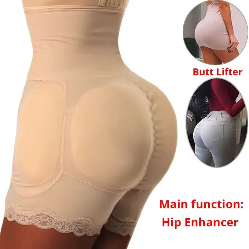 Padded Underwear With Tummy Control (Optional Hip Padding)
