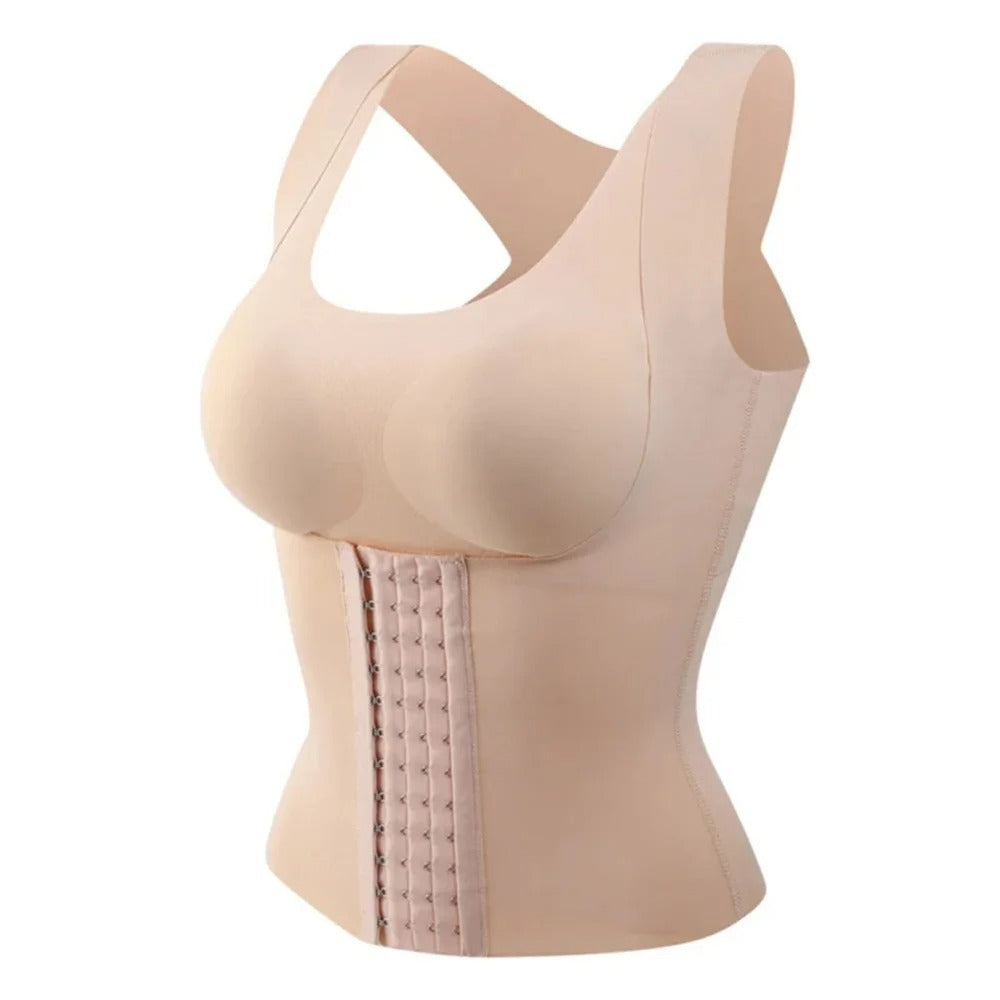 3-in-1 Shaping Vest with Back Support And Built-In Bra