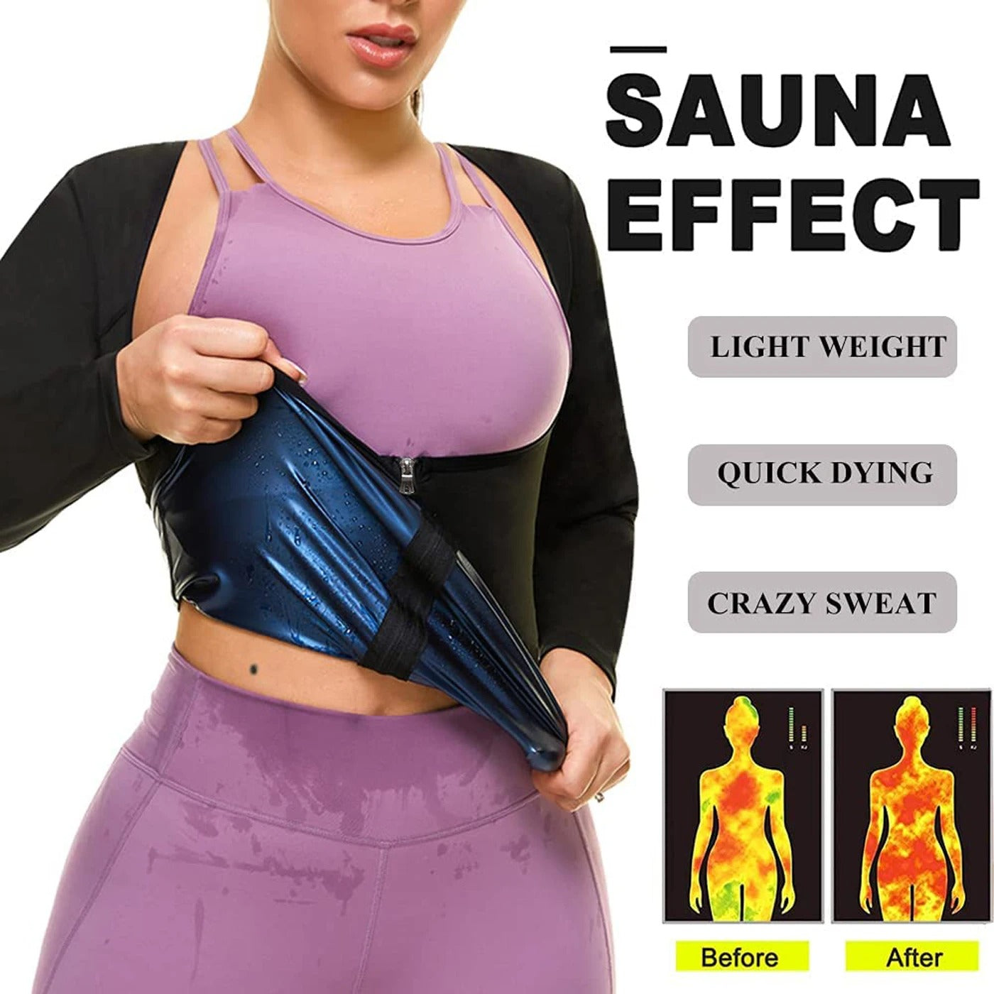 Sauna Sweat Bodyshaper - Long Sleeve